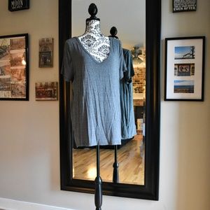 Merona Grey V-Neck Tee